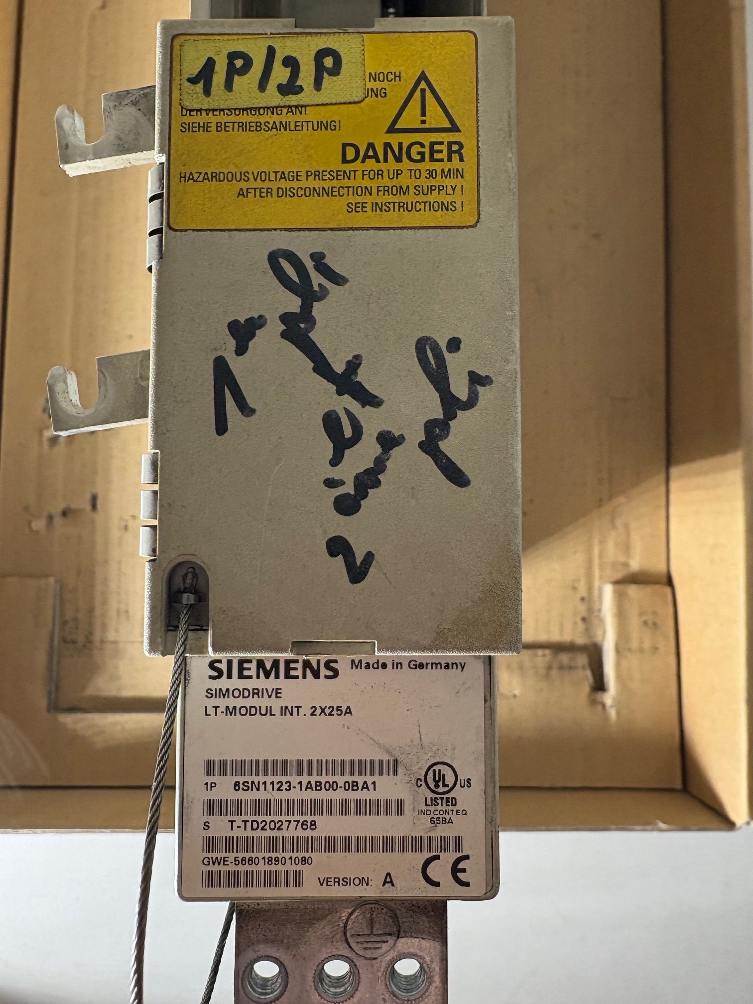 Siemens 6SN1123-1AB00-0BA1 Simodrive LT-Modul