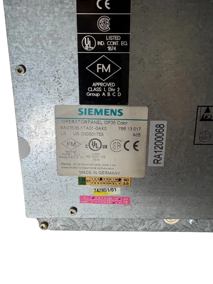 Siemens 6AV3535-1TA01-0AX0 OP35 Color