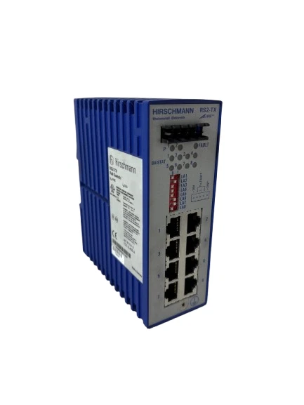 Hirschmann RS2-TX Industrial Ethernet Rail Switch | 24 VDC | 8 Port IEC 61131-2